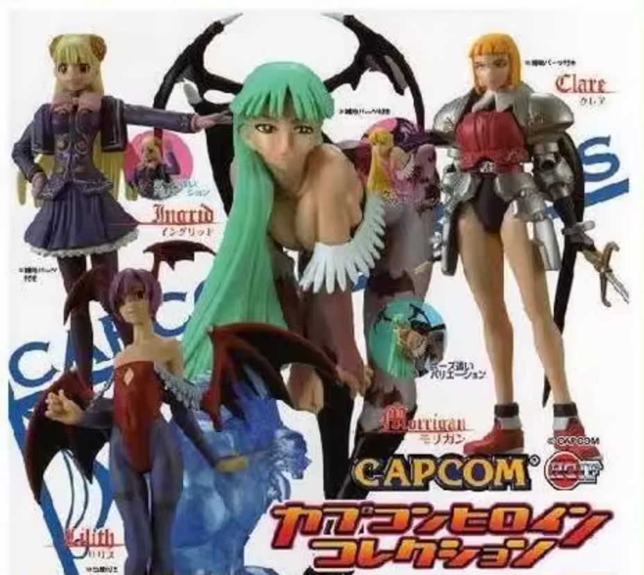 Bandai Gashapon Capcom Heroine Girl 4+3 7 Collection Figure Set