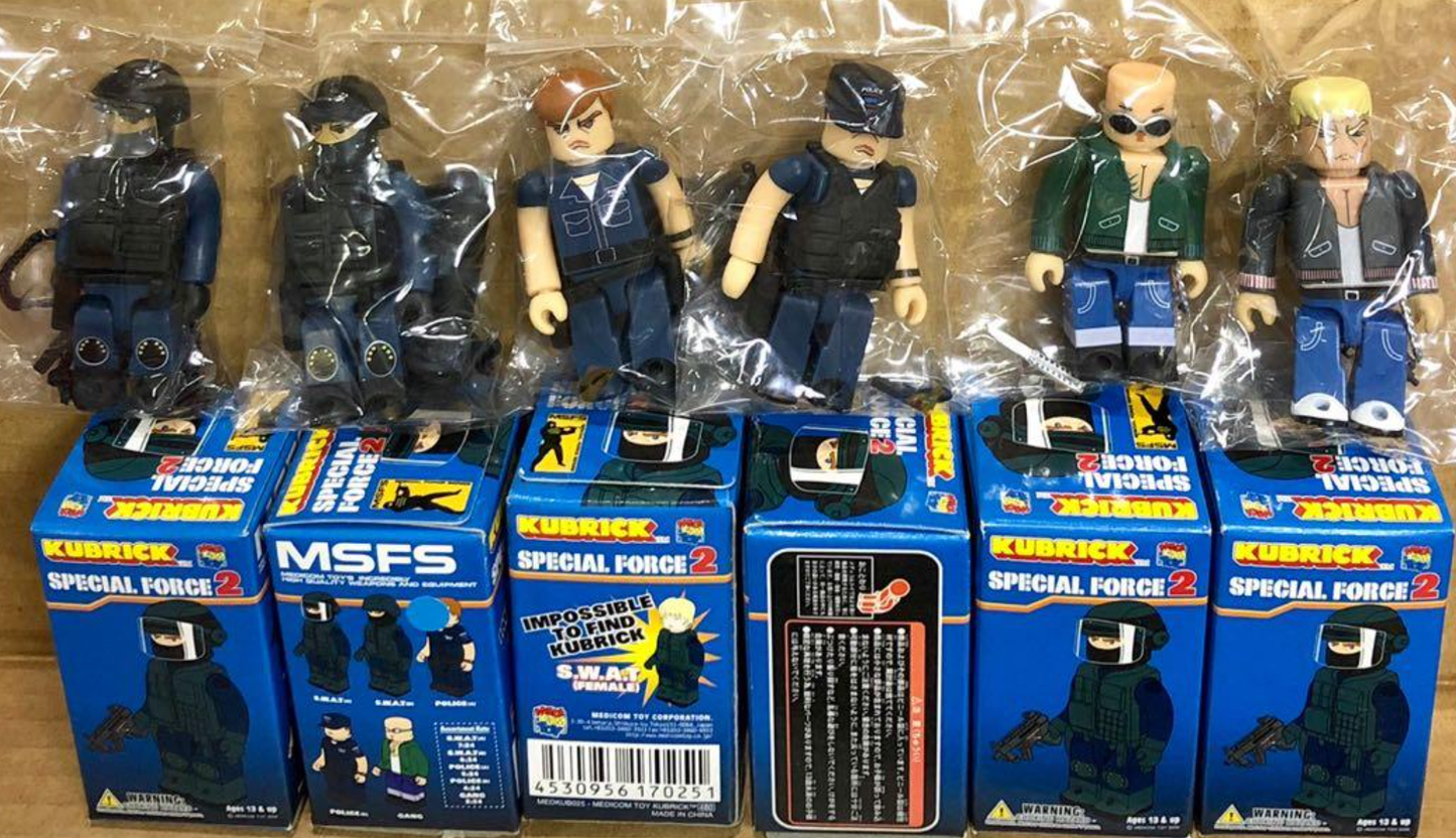 Medicom Toy Kubrick 100% MSFS Special Force 2 5+1 Secret 6 Action Figure Set