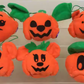 Yujin Gashapon Disney Characters Halloween Pumpkin Ball Style 6 Plush Doll Figure Set