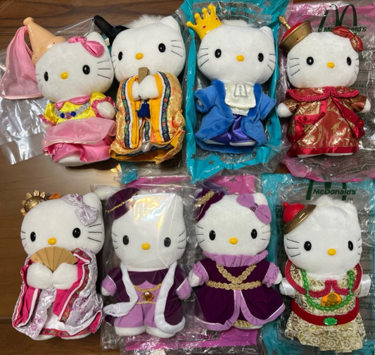 Mcdonalds 2001 Hello Kitty Dear Daniel McSweet Millennium Love Wedding 8 Plush Doll Figure Set
