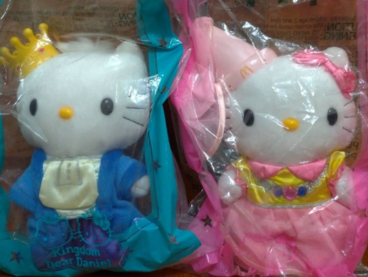 Mcdonalds 2001 Hello Kitty Dear Daniel McSweet Millennium Love Wedding Wonderland ver 2 Plush Doll Figure Set