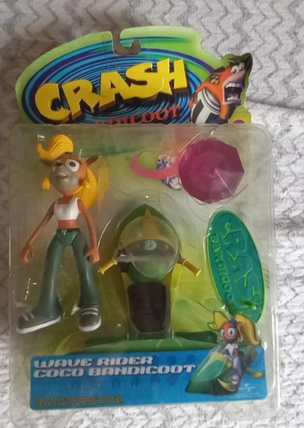 Wave Rider Crash Resaurus 1998 Crash Bandicoot Action Series 2 Wave Rider Coco Bandicoo ...