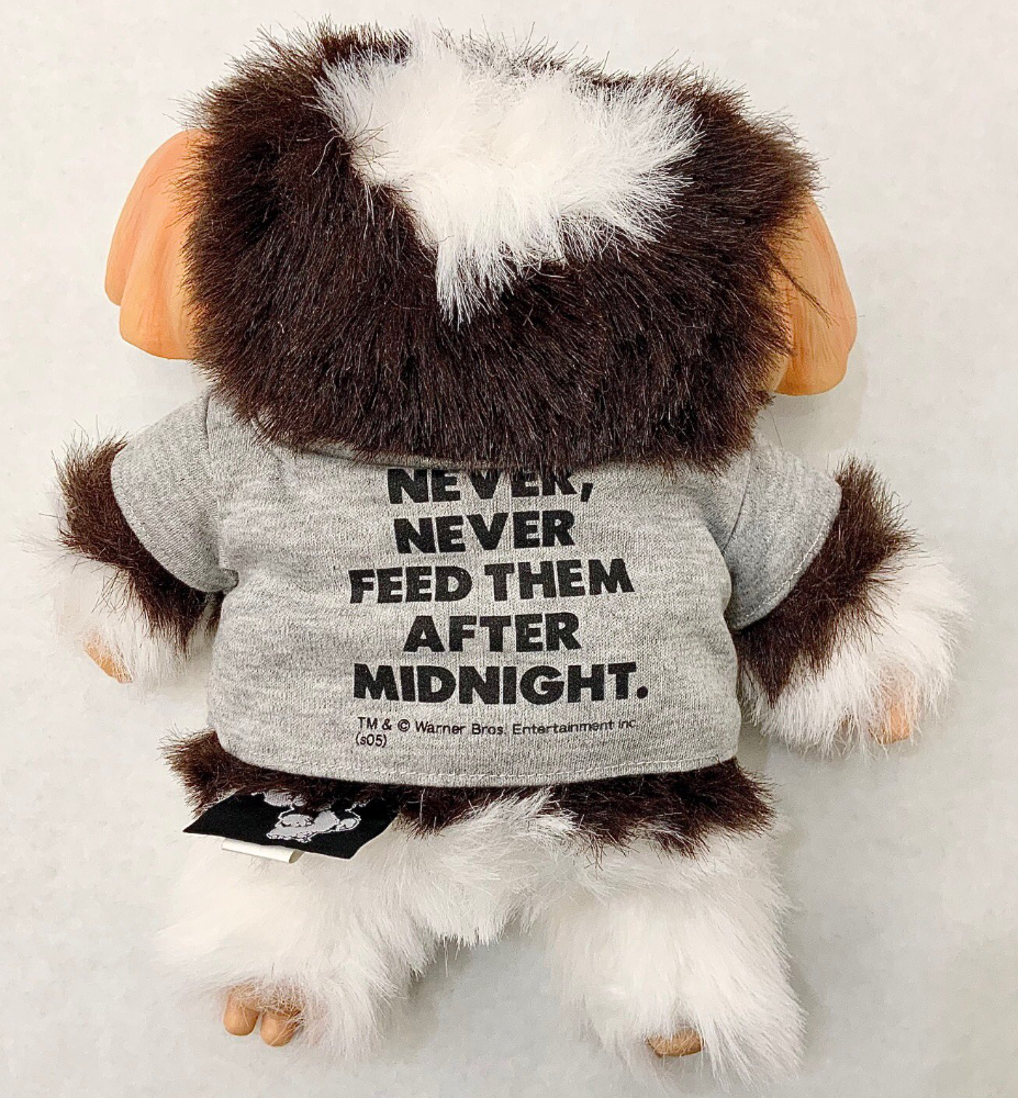Medicom Toy Gremlins Over The Stripes Gizmo Crying Grey Tee Shirt ver 12" Plush Doll Figure