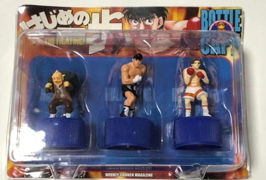 Hajime no Ippo Bottle Cap Blue ver 3 Trading Figure Set