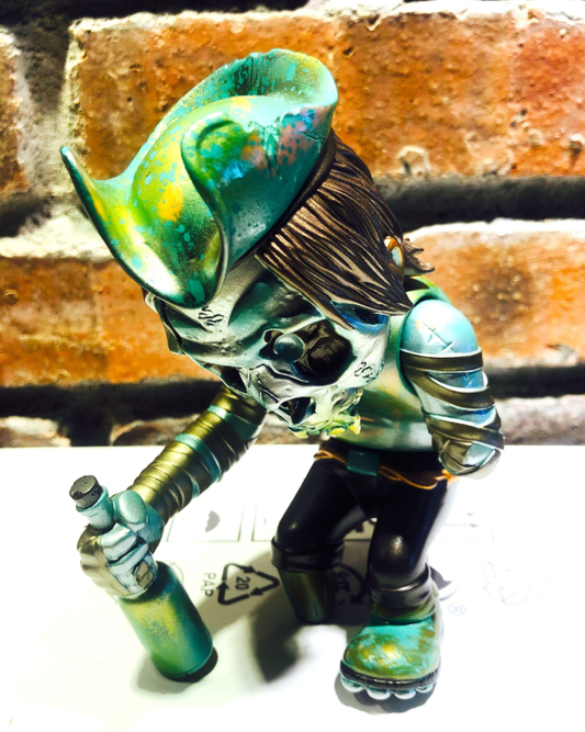Secret Base Pushead Skullpirates Skull Captain Green ver 6" Vinyl Figure