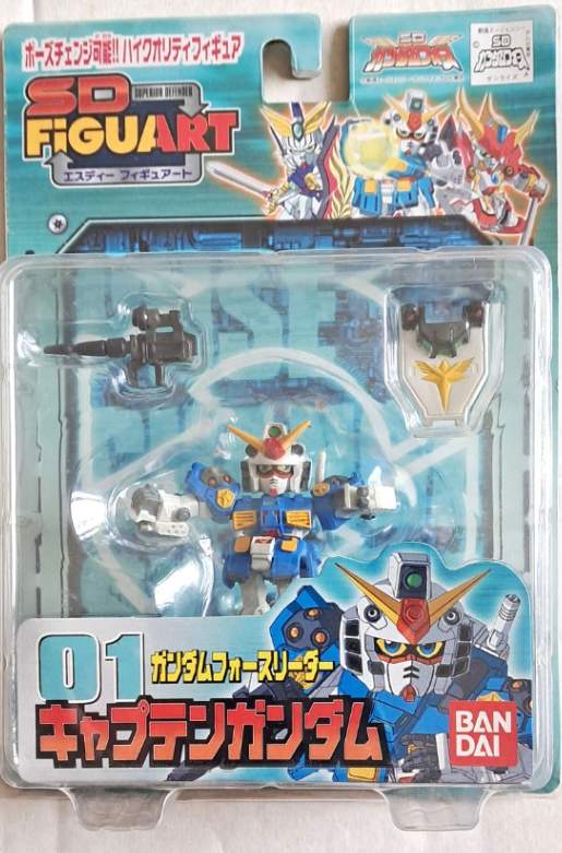 Bandai Mobile Suit Gundam SD Superior Defender Figuart 01 Captain Gundam Action Figure