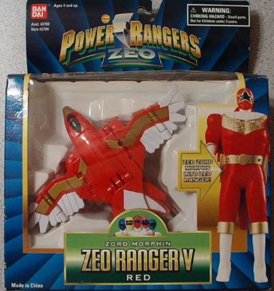 Bandai Power Rangers Zeo Ohranger Real Zord Morphin Ranger V Red Action Figure