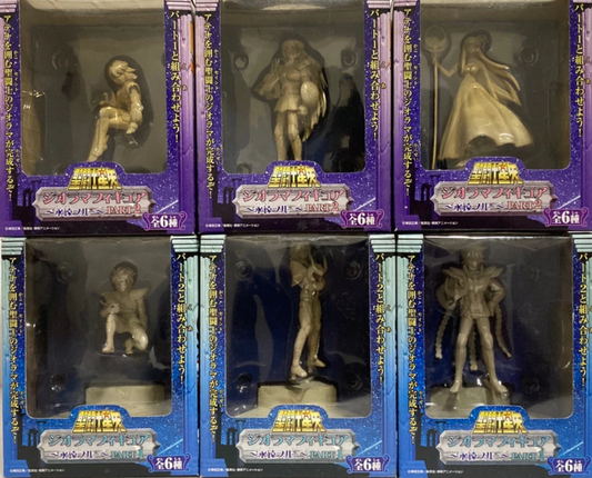 Banpresto Saint Seiya Myth Cloth Diorama Blue Forever Part 1+2 6 Ivory Trading Collection Figure Set