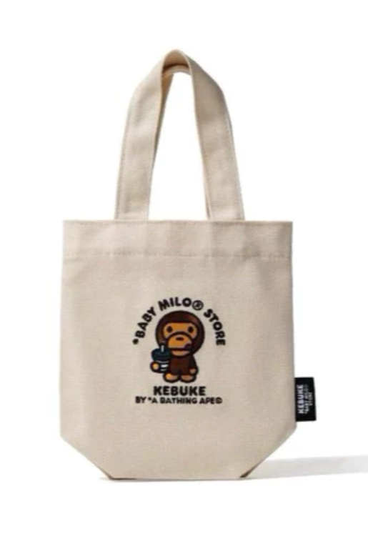 Baby Milo Store Taiwan Kebuke Limited Mini Tote Bag White ver
