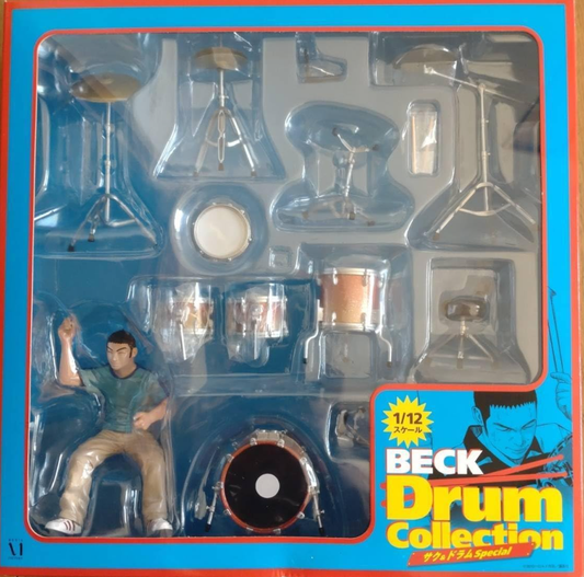 Kodansha 1/12 Beck Guitar Collection Saku & Drum Special Trading Figure