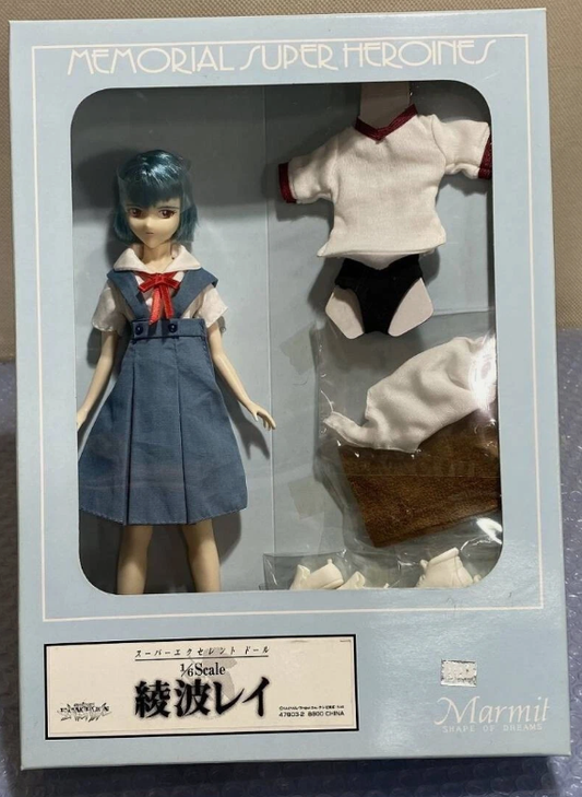 Marmit 1/6 Neon Genesis Evangelion Memoral Super Heroine Rei Ayanami School Uniform Type B ver Action Doll Figure