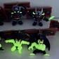 Banpresto Mazinger Devilman Glow in the Dark GID 7 Key Chain Keyholder Strap Trading Figure Set