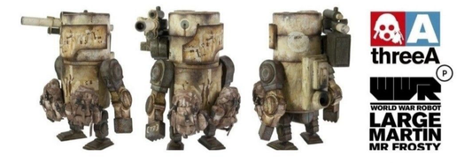 ThreeA 3A Toys 1/12 Ashley Wood WWRp World War Robot Large Martin Mr Frosty ver 9" Vinyl Figure