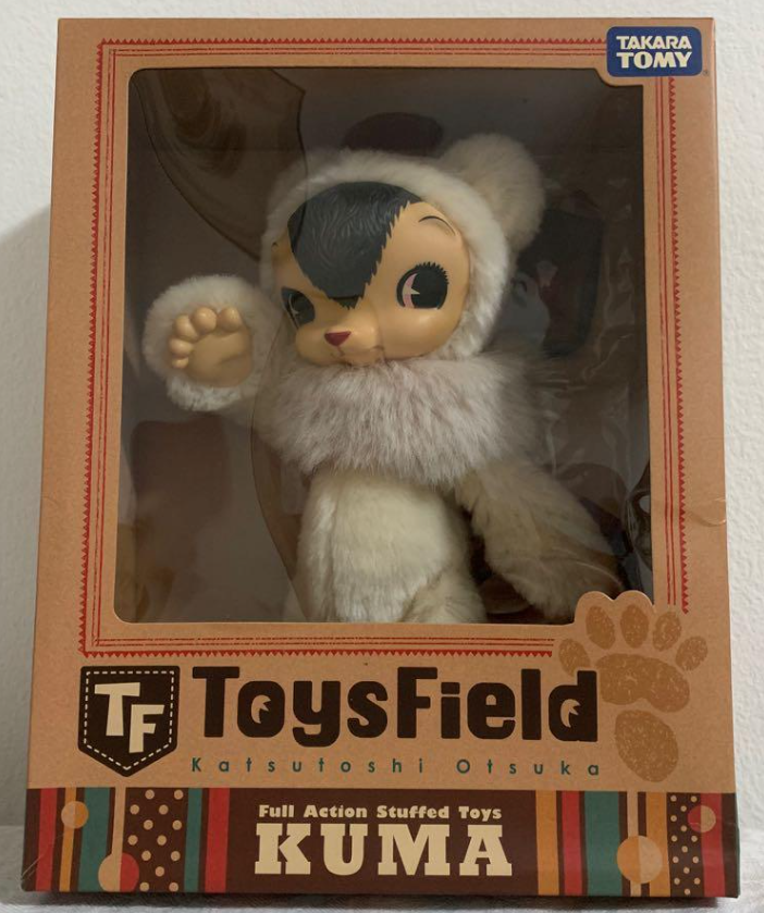 Takara Tomy ToysField Katsutoshi Otsuka Kuma Milk Cream version Full Action Plush Doll Figure