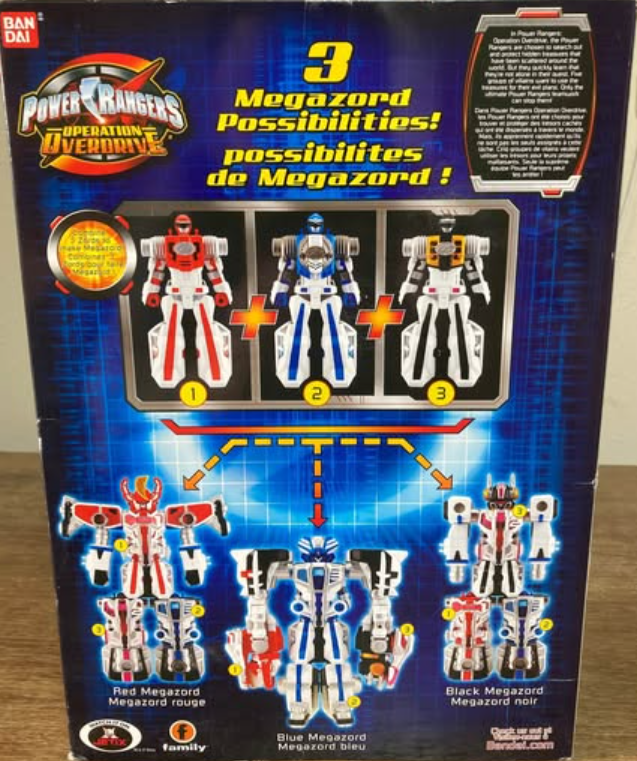 Bandai Power Rangers Operation Overdrive Boukenger Triple Transforming Megazord Action Figure