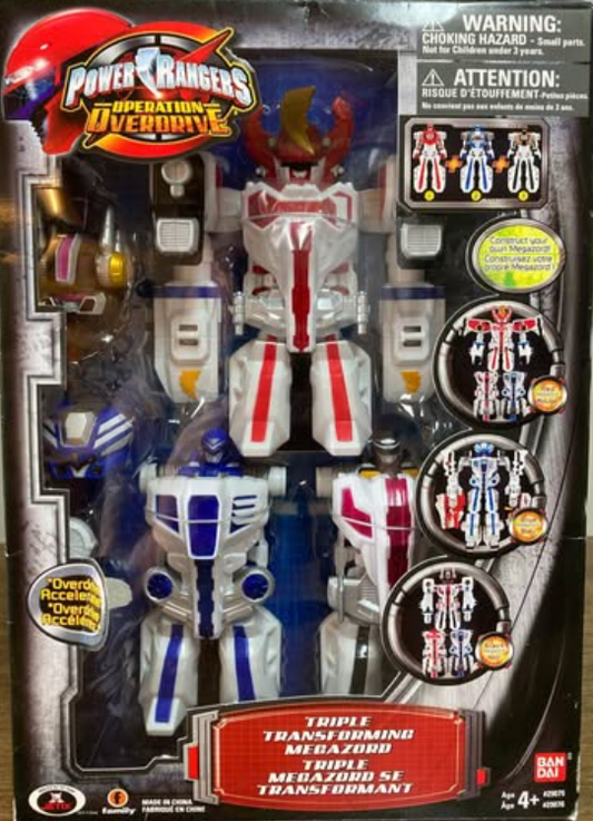 Bandai Power Rangers Operation Overdrive Boukenger Triple Transforming Megazord Action Figure