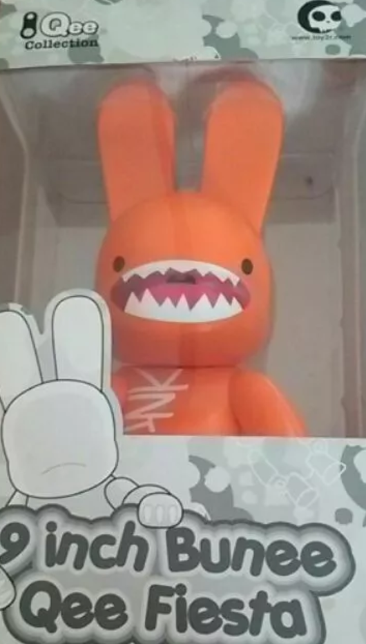 Toy2R 2006 Charlie Calderin Bunee Qee Festa Doink Orange ver 9" Vinyl Figure