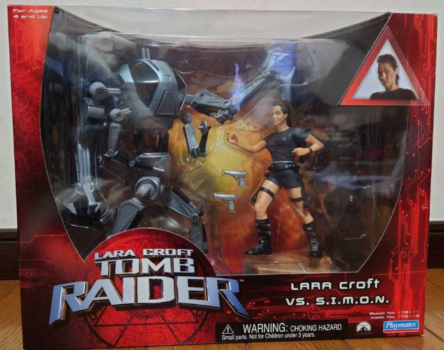 Playmates Tomb Raider Lara Croft v.s. S.I.M.O.N. Action Figure