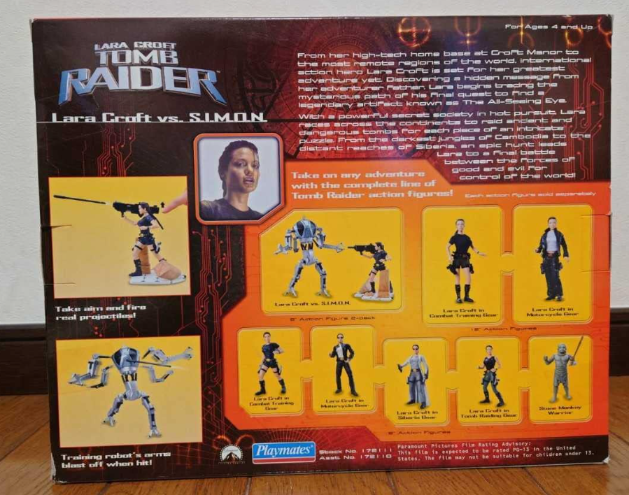 Playmates Tomb Raider Lara Croft v.s. S.I.M.O.N. Action Figure