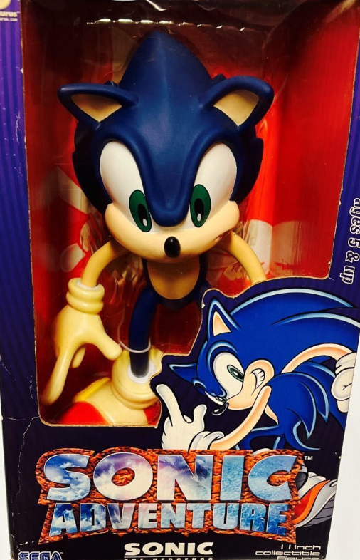 Sega 1999 Sonic Adventure The Hedgehog 11" Soft Vinyl Trading Figure