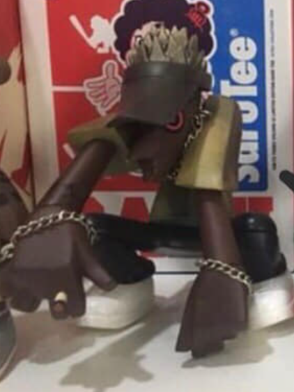 Michael Lau 2002 LMF Lazymuthafucka Crazysmiles Crazychildren Gardener Davy Brown ver Vinyl Figure