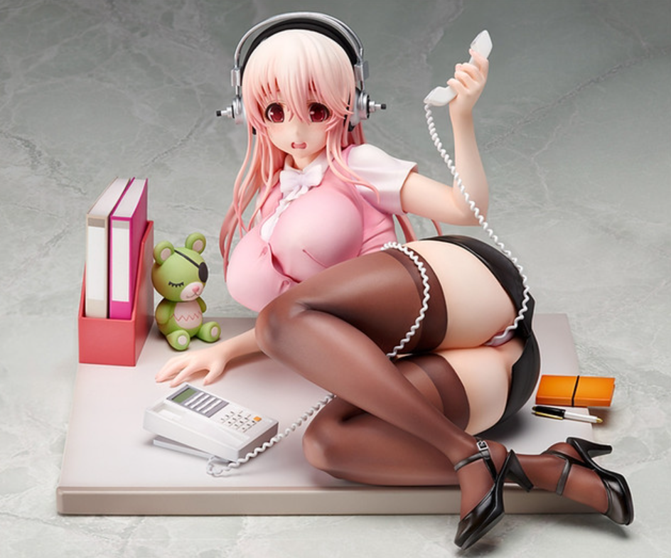 Native 1/6 Nitro Super Sonico Clumsy OL Office Lady ver Pvc Figure