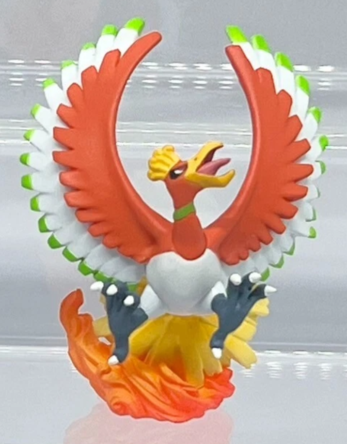 Kaiyodo 2009 Nintendo DS Pokemon Pocket Monster HeartGold and SoulSilver Ho-Oh Trading Figure