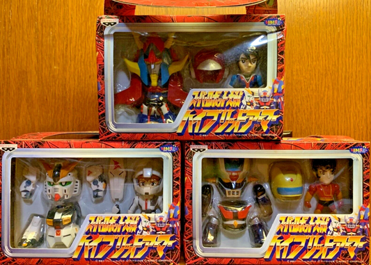 Banpresto 2000 Super Robot Wars SRW Hybrid Armor Part 1 3 Action Figure Set