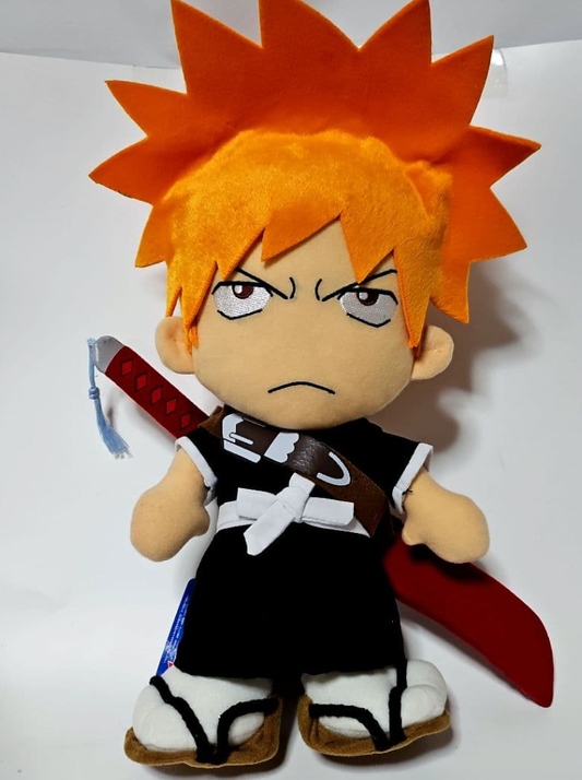 Banpresto 2005 Bleach DX Plush Doll  Kurosaki Ichigo 12" Collection Figure