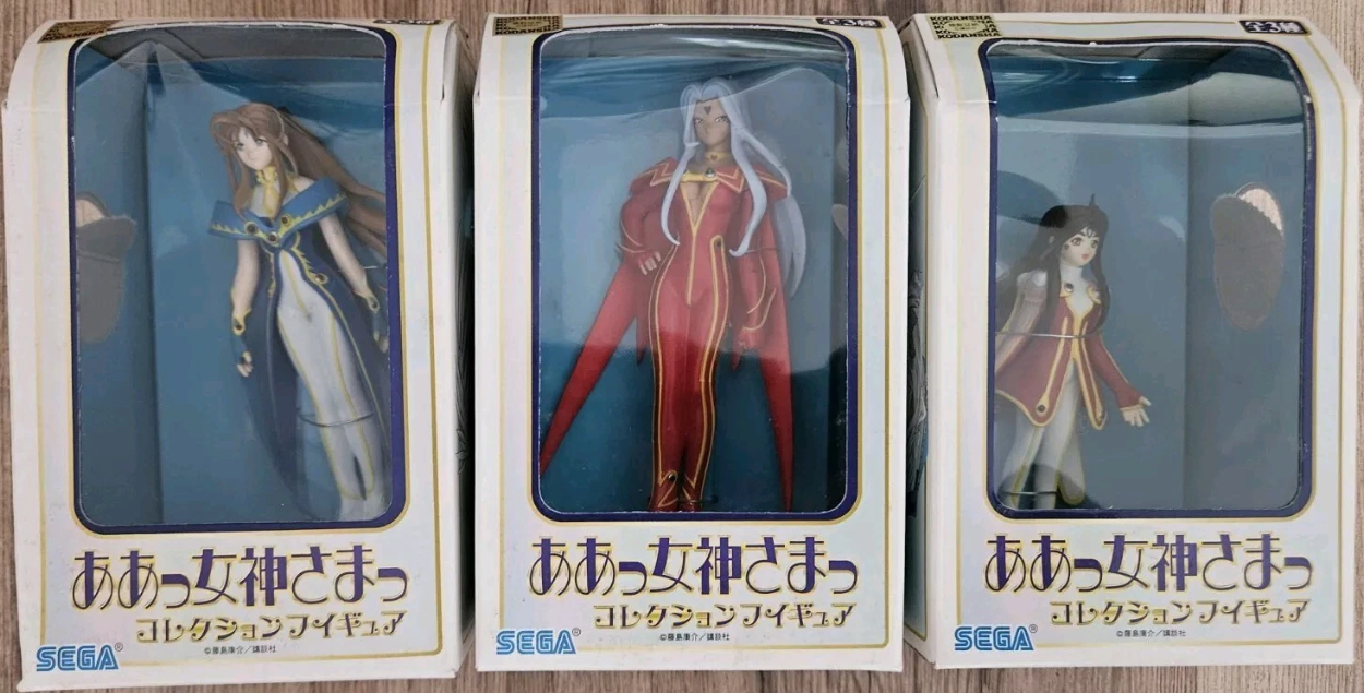 Sega Ah Oh My Goddess Belldandy Urd Skuld 3 Pvc Trading Figure Set