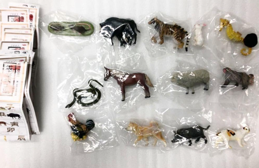 Yujin 2003 Gashapon Heisei 15 Year Original Zodiac 12+1 Secret 13 Collection Figure Set