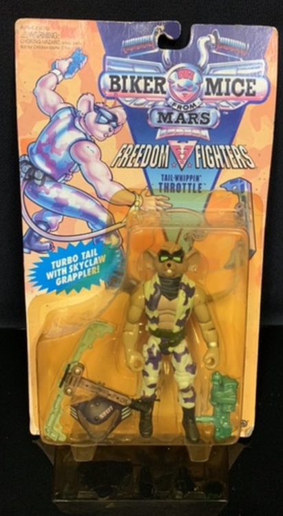 Galoob Biker Mice From Mars Freedom Fighters Tail Whippin' Throttle Action Figure