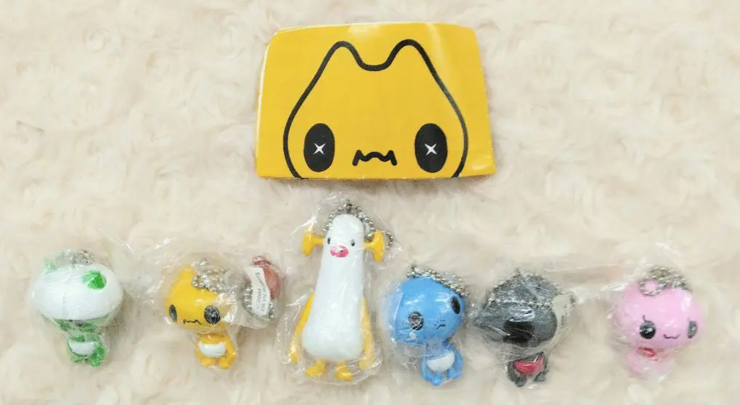 Yujin 2004 Devilrobots Gashapon Brief 6 Mascot Collection Figure Set