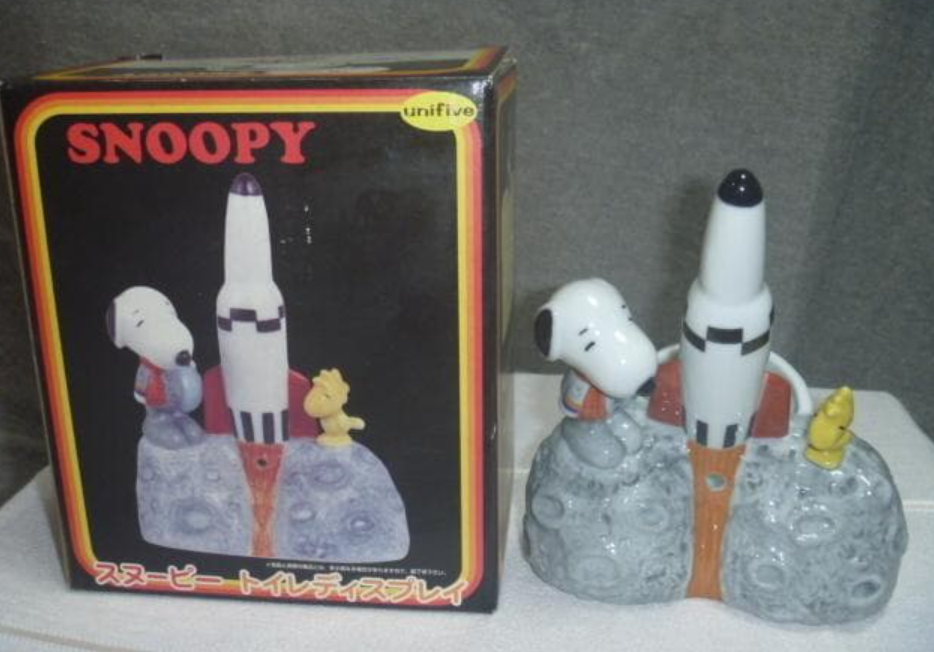 Unifive The Peanuts Snoopy & Woodstock Toilet Display Ceramics 5" Trading Figure