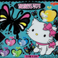 Yujin Sanrio Charmmy Hello Kitty Gashapon Fluffy Strap 5 Mascot Collection Figure Set