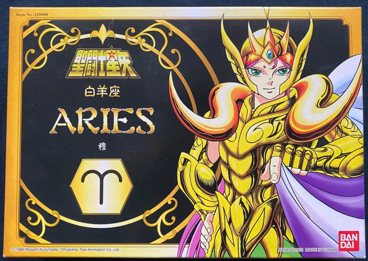 Bandai Saint Seiya Myth Cloth Aries H.K. ver Plastic Action Figure
