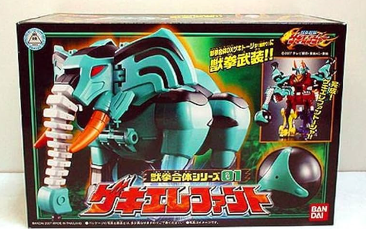 Bandai Power Rangers Jungle Fury Gekiranger DX 01 Geki Elephant Zord Action Figure