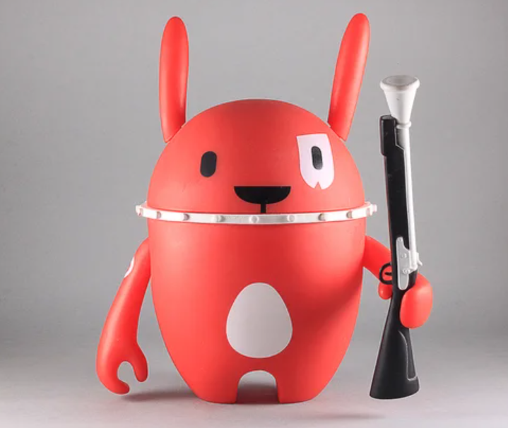 Toy2R Rolito Rolitoland Safari NedZed Rabbit Red ver 7.5" Soft Vinyl Figure