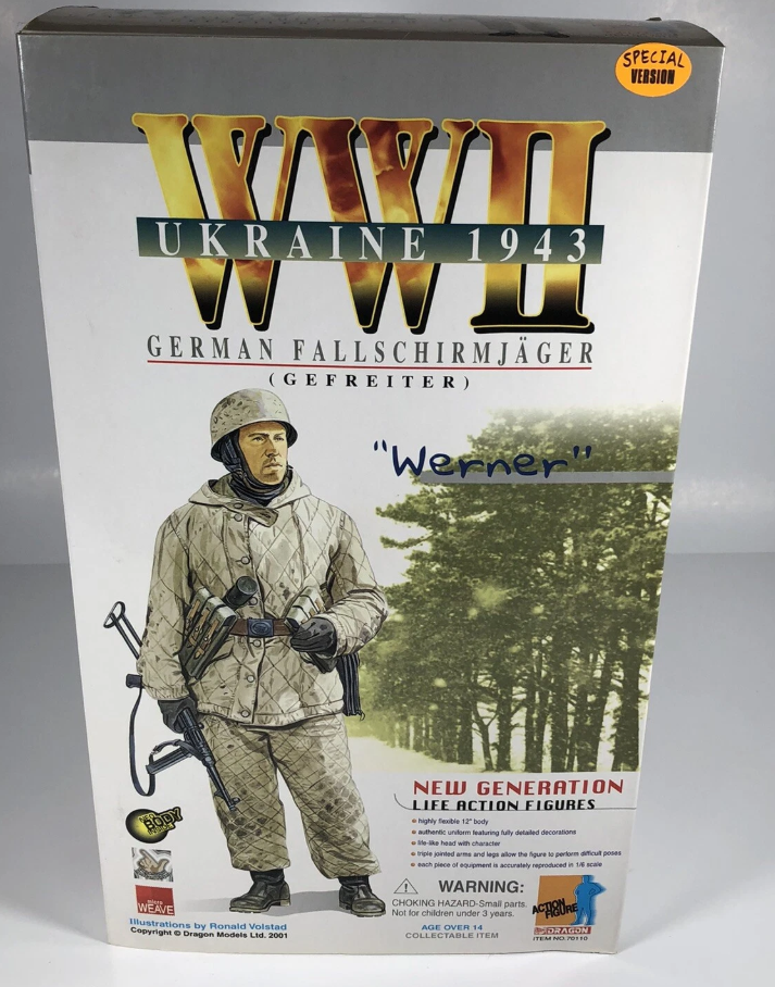 Dragon 1/6 12" WWII New Generation Ukraine 1943 German Fallschirmjager Gefreiter Werner Special Edition Action Figure