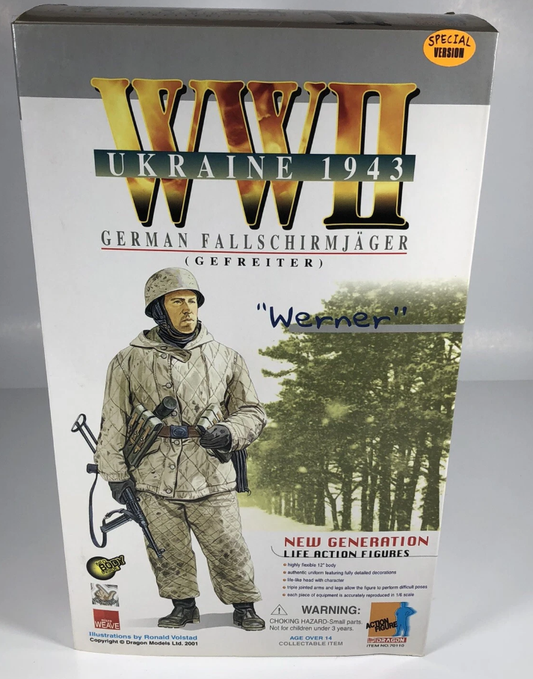 Dragon 1/6 12" WWII New Generation Ukraine 1943 German Fallschirmjager Gefreiter Werner Special Edition Action Figure