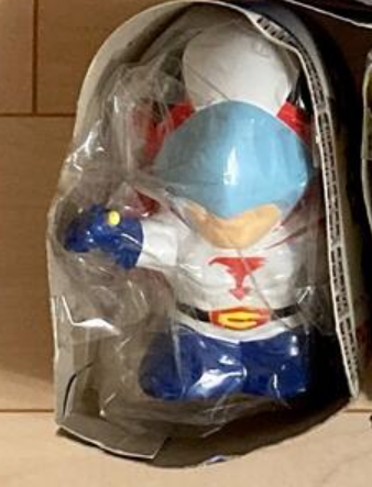 Banpresto 1998 Tatsunoko Character Sofvi Science Ninja Team Gatchaman Mini Soft Vinyl Coin Bank Figure