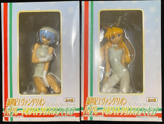 Sega Neon Genesis Evangelion HG High Grade White Xmas Rei Ayanami & Asuka Langley 2 Trading Figure Set