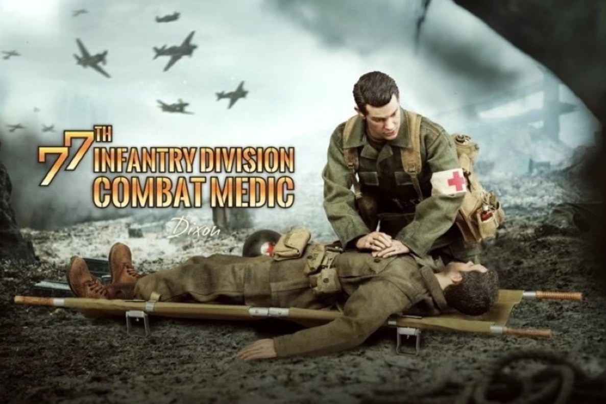 3 Reich DID 1/6 12" A80126 WWII 77th Infantry Division Combat Medic Dixon Action Figure