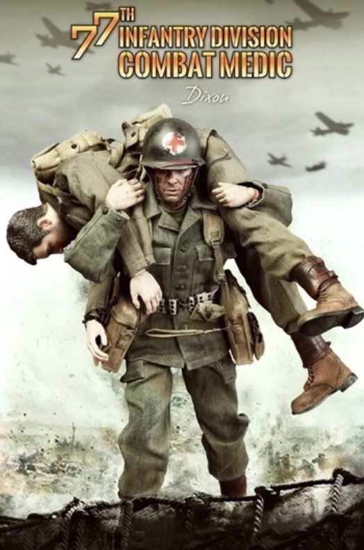 3 Reich DID 1/6 12" A80126 WWII 77th Infantry Division Combat Medic Dixon Action Figure