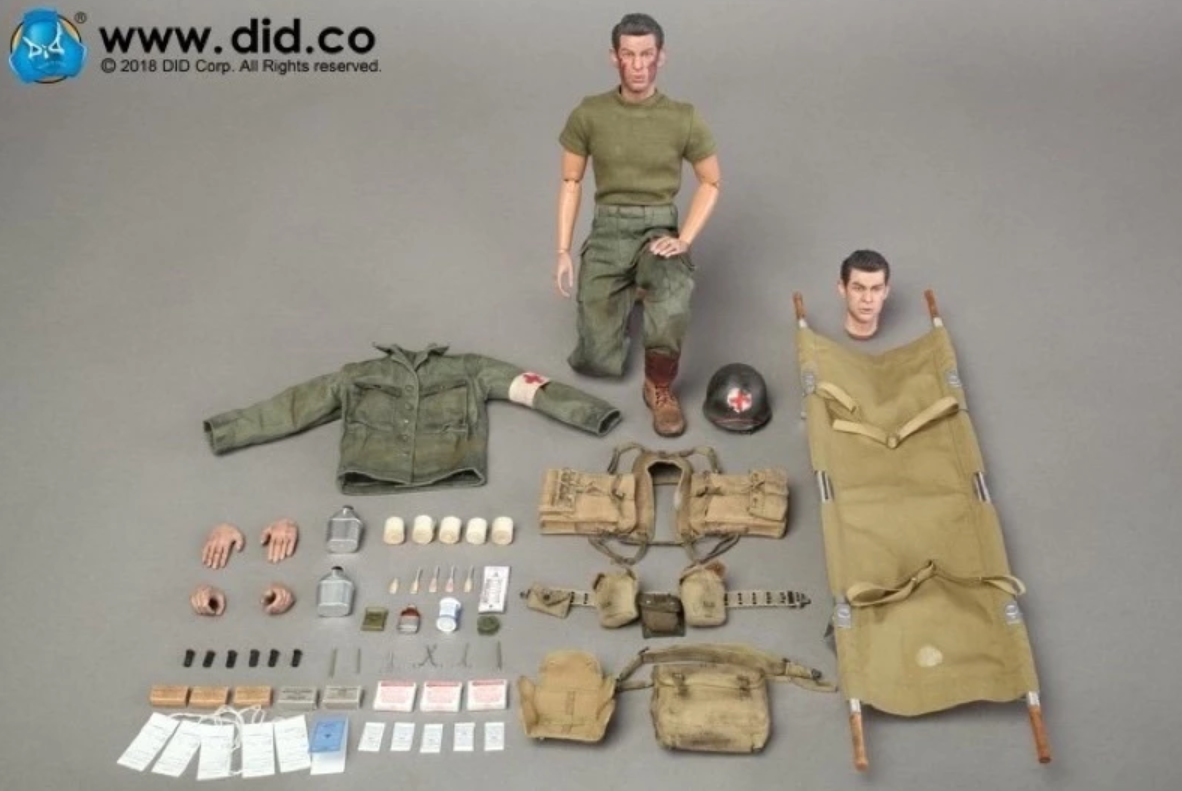 3 Reich DID 1/6 12" A80126 WWII 77th Infantry Division Combat Medic Dixon Action Figure