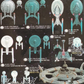 Romando 1/7000 Star Trek 12+1 Deep Space 9 13 Trading Figure Set