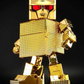 Action Toys ES Gokin DX Series 03 The Golden Warrior Gold Lightan 24K Gold Plated Trading Figure