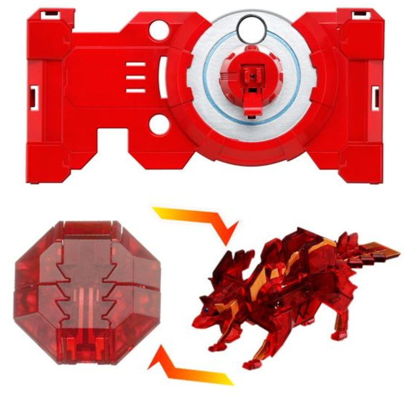 Bandai Gaist Crusher 3DS LL Gaiphone Cover Flame Recca Trading Figure