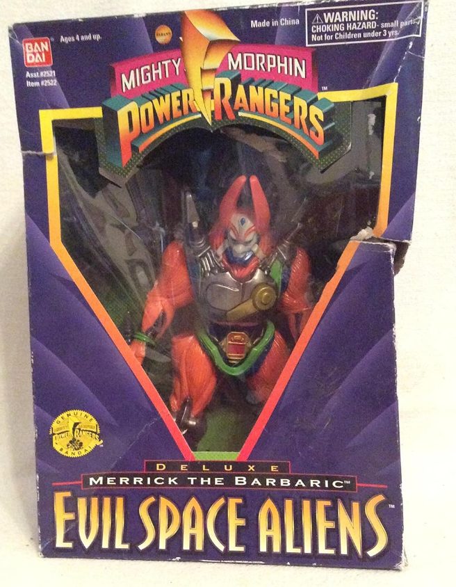 Bandai Mighty Morphin Power Rangers Evil Space Aliens Deluxe Merrick The Barbaric Action Figure