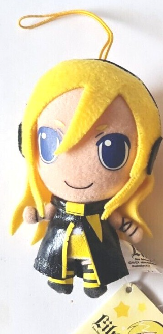 Furyu Vocaloid Lily from ANIM.O.V.E 4" Plush Doll Strap Trading Figure